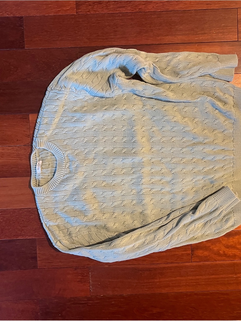 Brandy Melville Light Sage Cable Knit Pullover